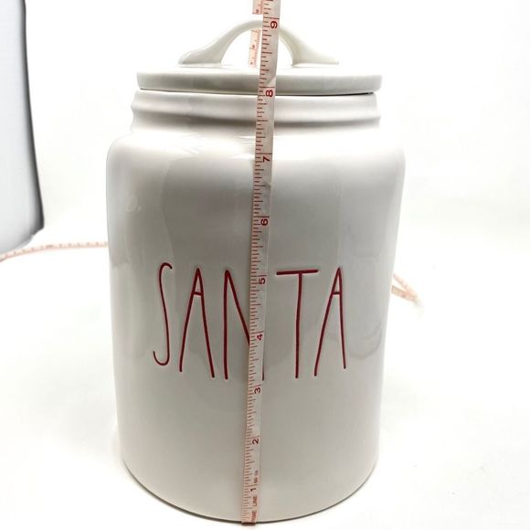 Rae Dunn Santa Cookie Jar Christmas Holiday RARE Gift Cooking Bake Her Him Snack - Picture 9 of 12